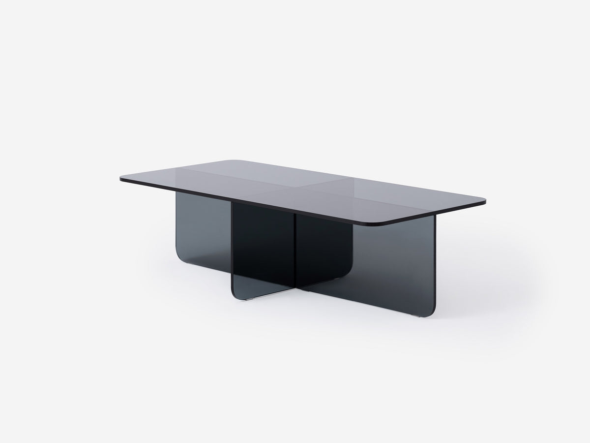Verre Rectangular Coffee Table – Grey – view 2