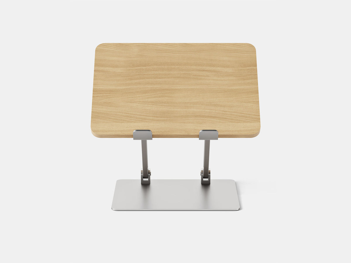 Adjustable Laptop Stand – Woodgrain