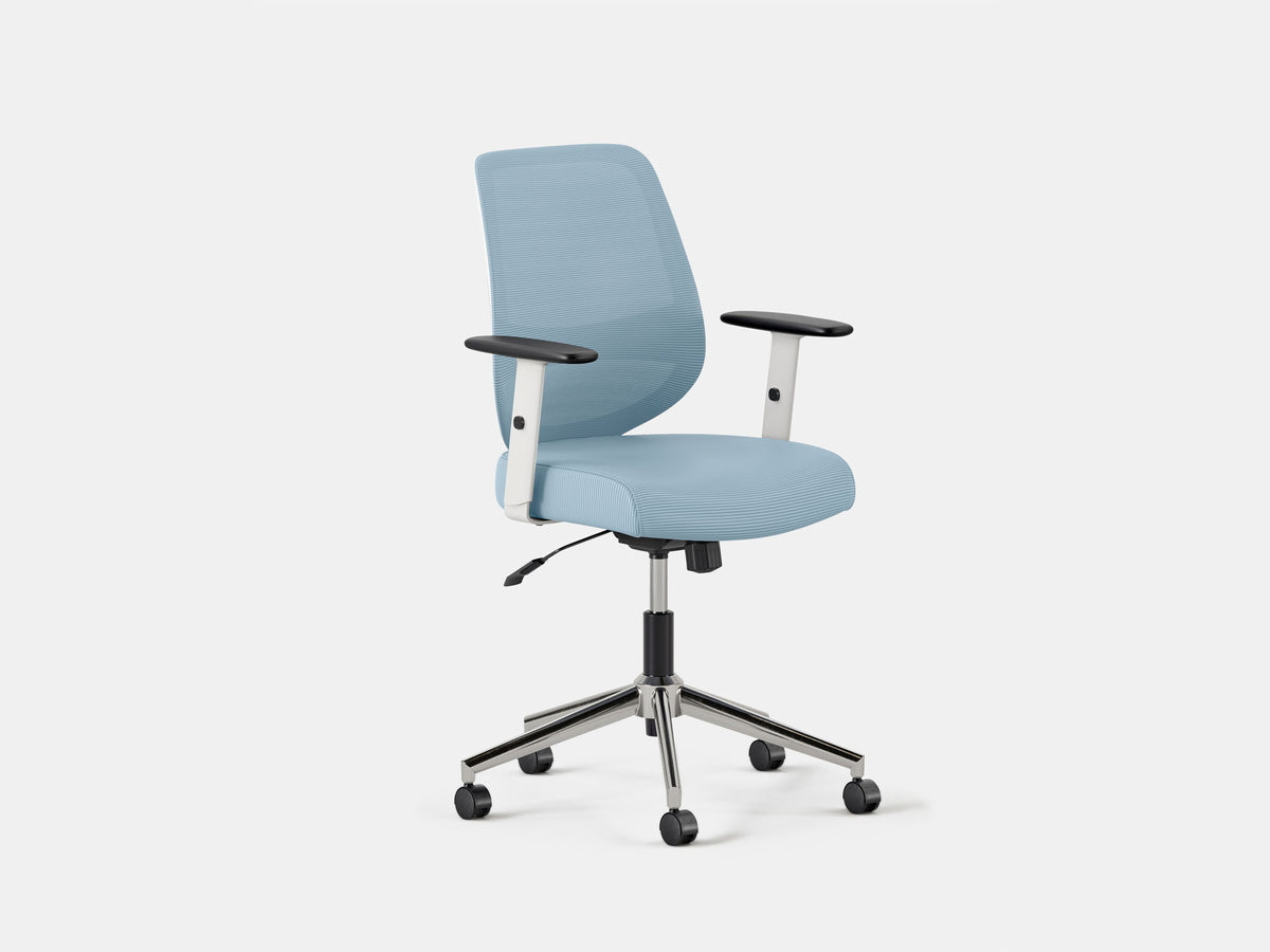Daily Office Chair – Mesh/Fabric / Sky Blue