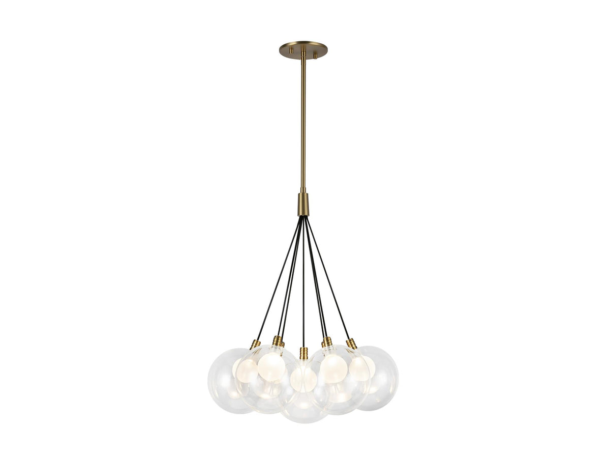 Bolla Chandelier – 17" / Brushed Gold