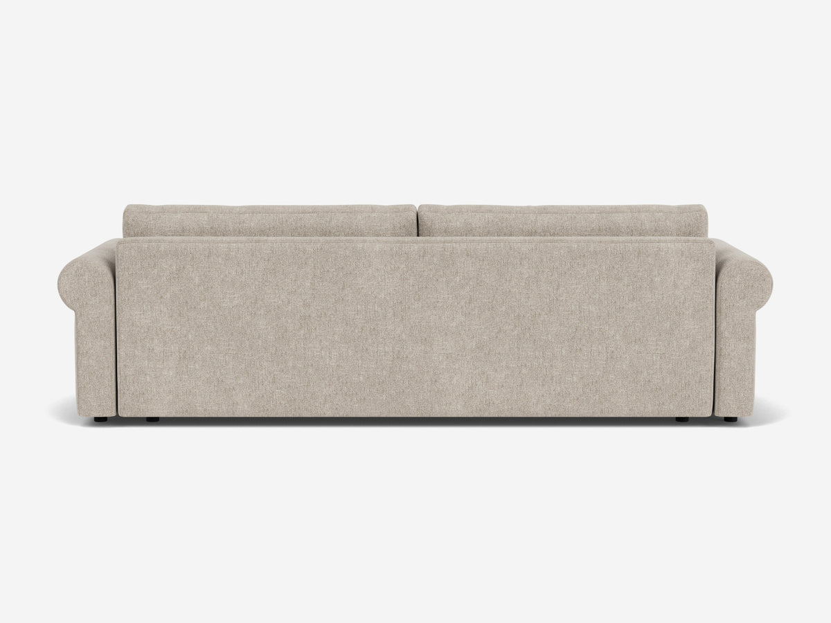 Polo Grey Fabric - 2 Seat - Shallow - Roll Arms