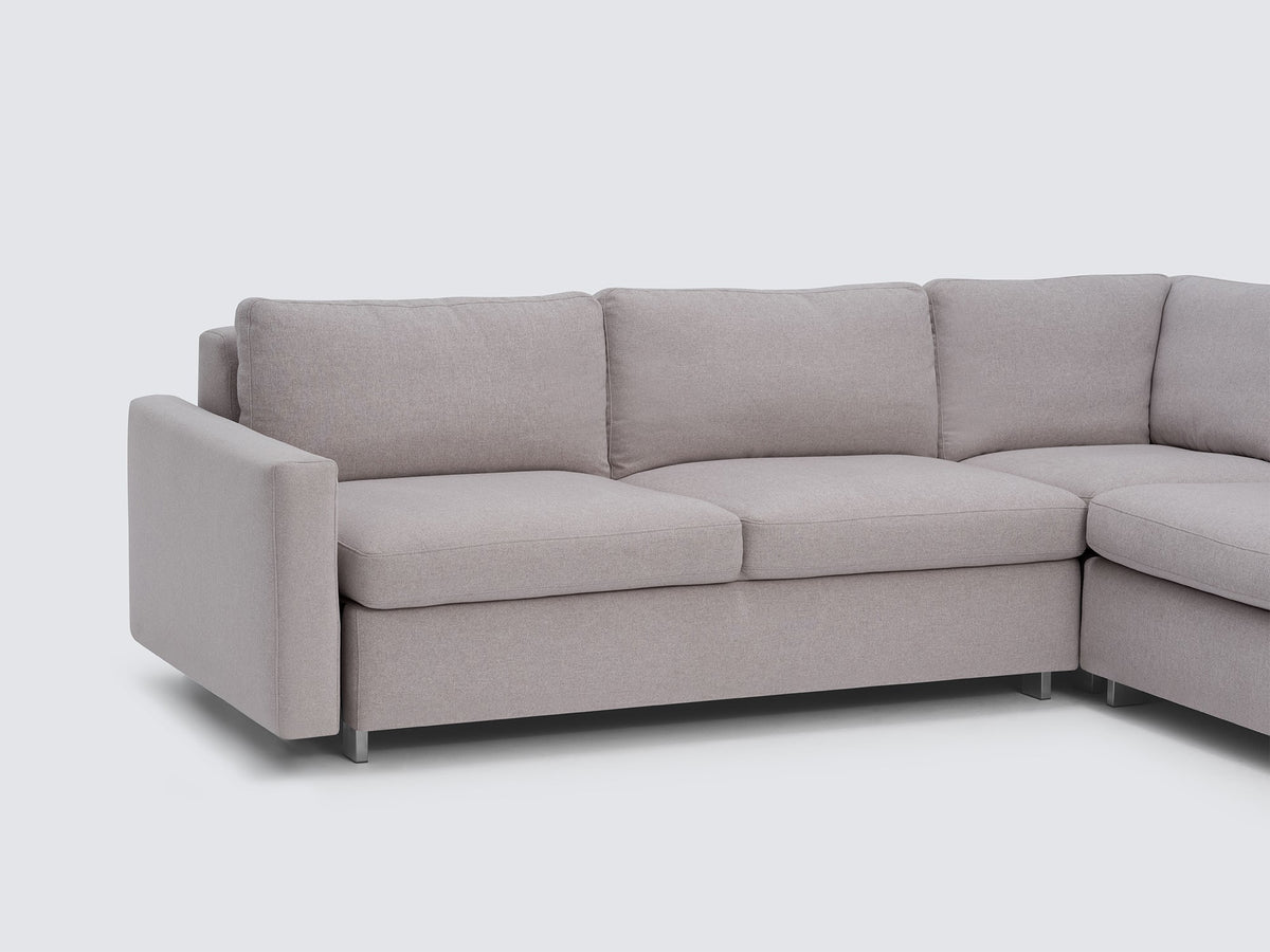 Ava Cloud with Stainless Steel Legs - Narrow Arms - Left Hand Facing Loveseat