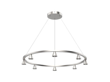 Dune Chandelier – Brushed Nickel