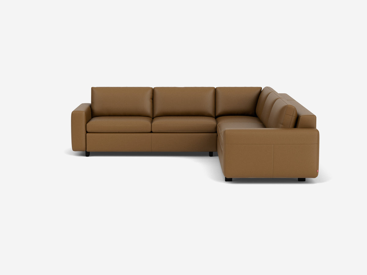 Rein Toast with Black Ash Legs - Standard Arms - Right Hand Facing Storage Loveseat
