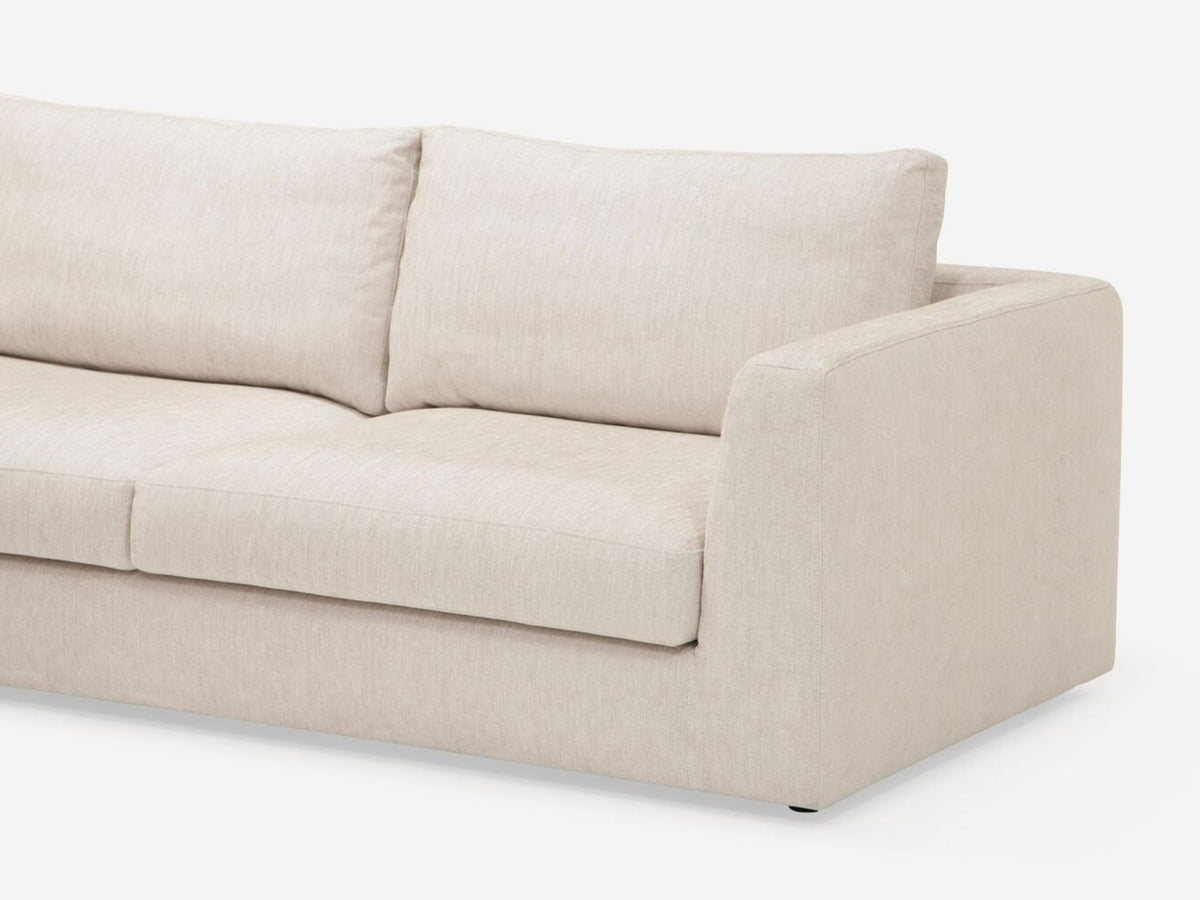 Coda Beach - Left Hand Facing Backless Chaise - 1.5" Legs