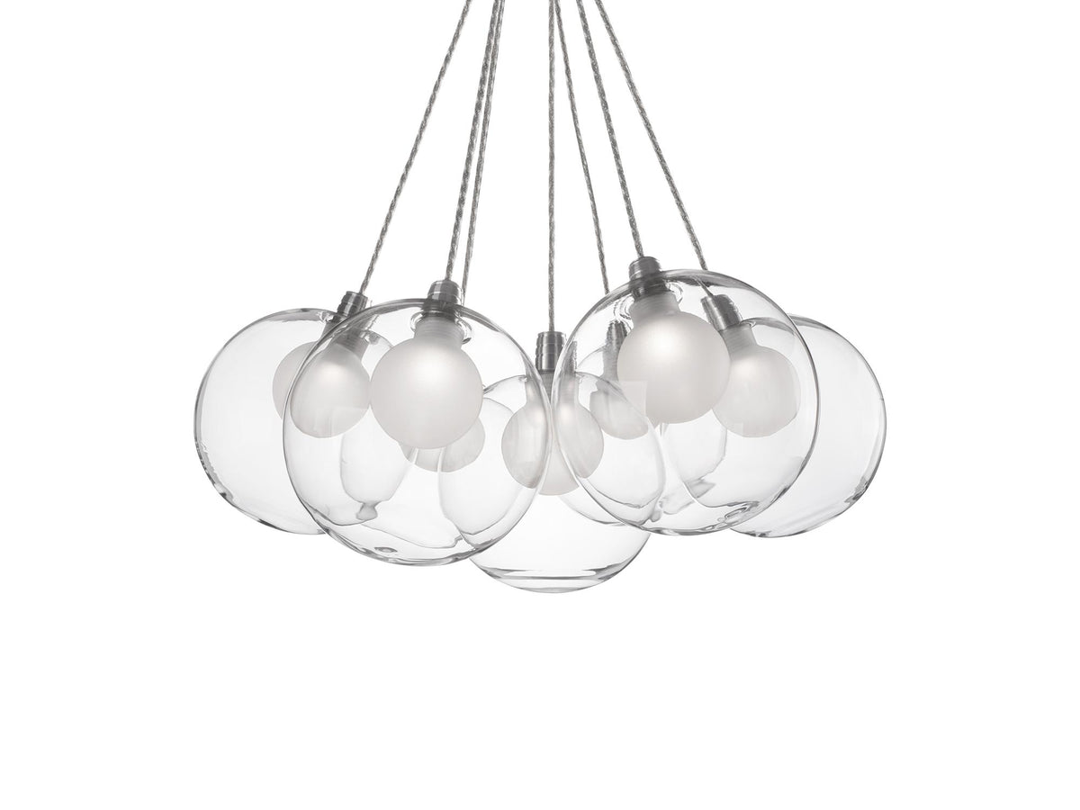 Bolla Chandelier – 17" / Chrome