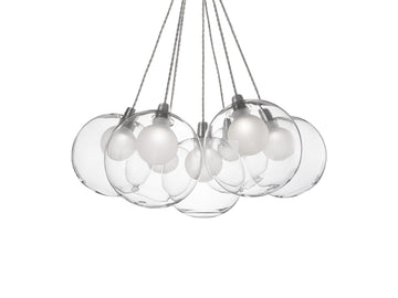 Bolla Chandelier – 17" / Chrome