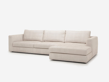Coda Beach - Right Hand Facing Chaise - Angled Arms - 1.5" Legs