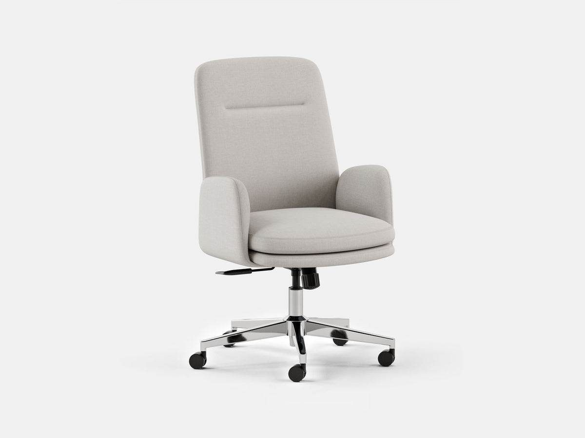 Softside Office Chair – High / Fabric / Bone