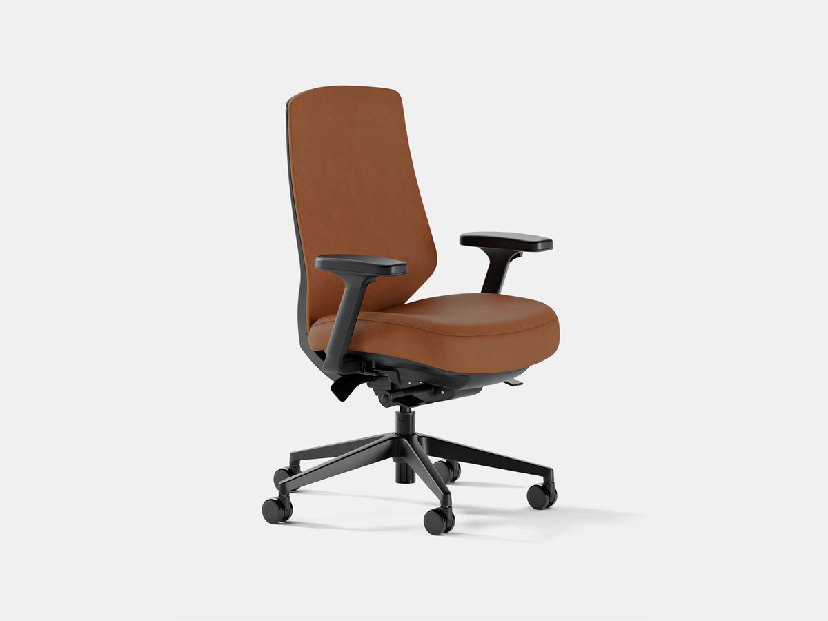 Ergonomic Pro Office Chair – Leather / Saddle