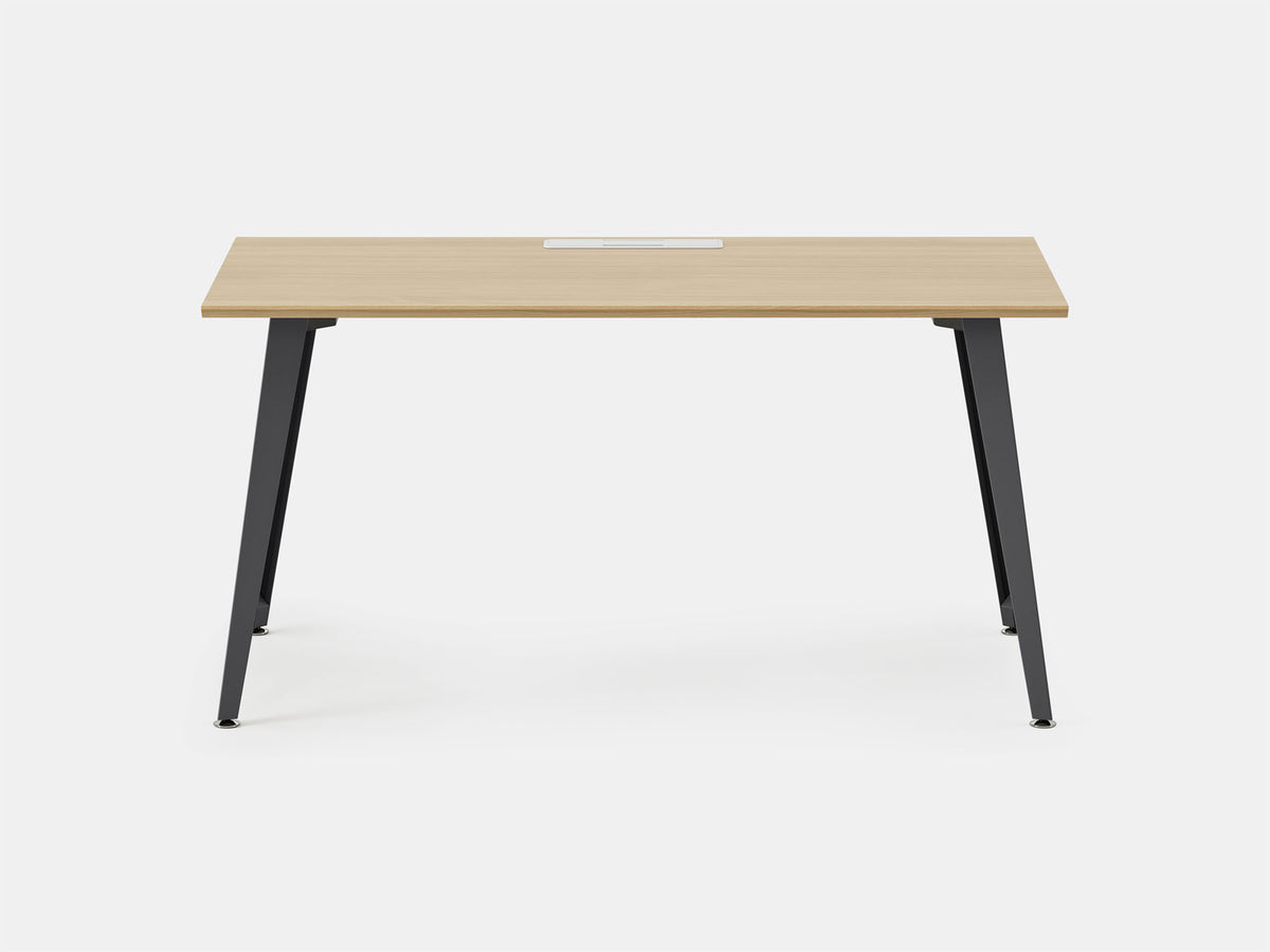 Office Desk – 60" x 30" / Charcoal / Woodgrain
