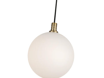 Bolla Pendant – Brushed Gold/Opal Glass – view 3