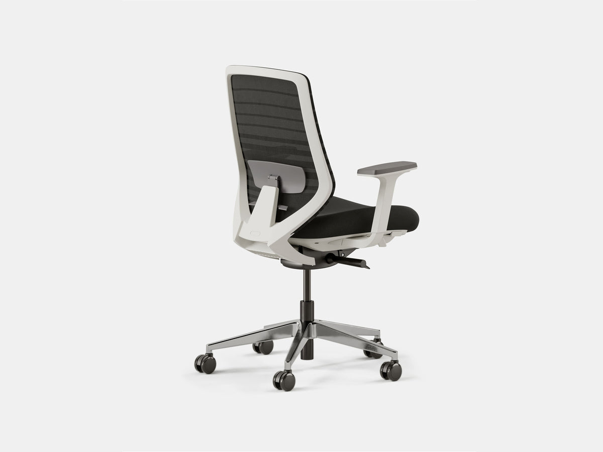 Ergonomic Office Chair – Black (White) – view 2