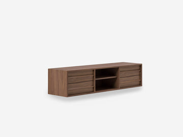 Marcel Floating Media Unit – 65" / Walnut – view 3