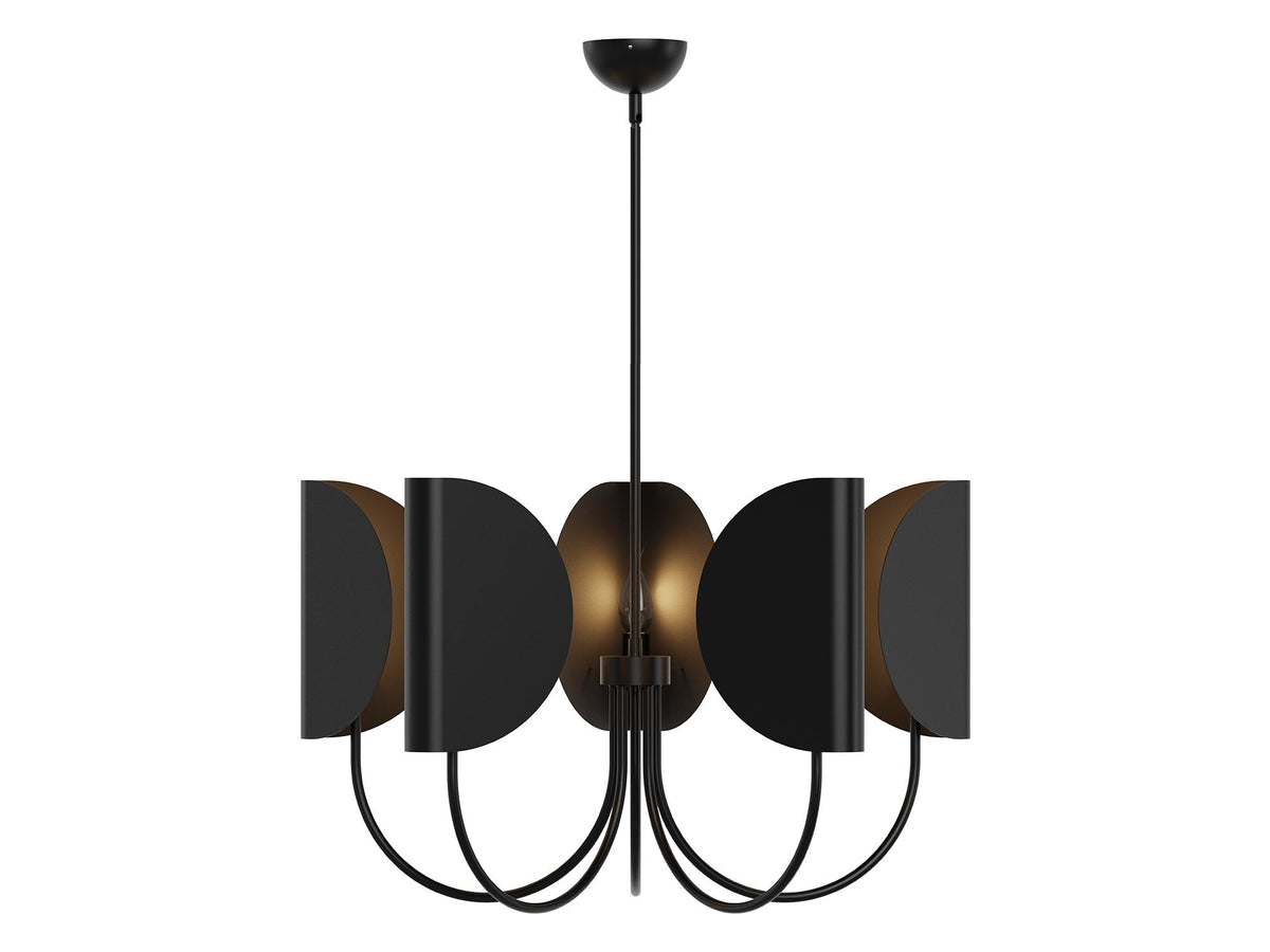 Seno Chandelier – 32" / Matte Black