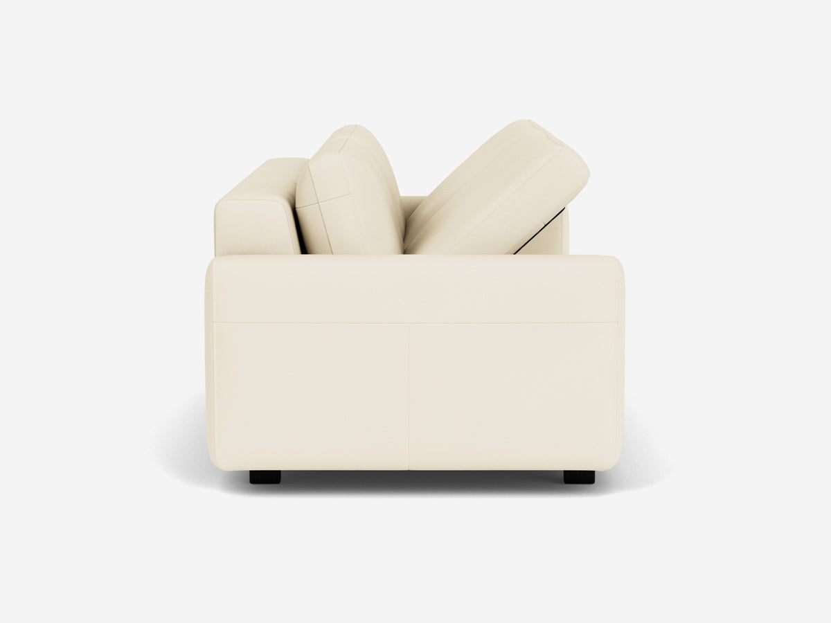 Broadway Alabaster with Black Ash Legs - Narrow Arms