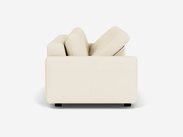 Broadway Alabaster with Black Ash Legs - Narrow Arms
