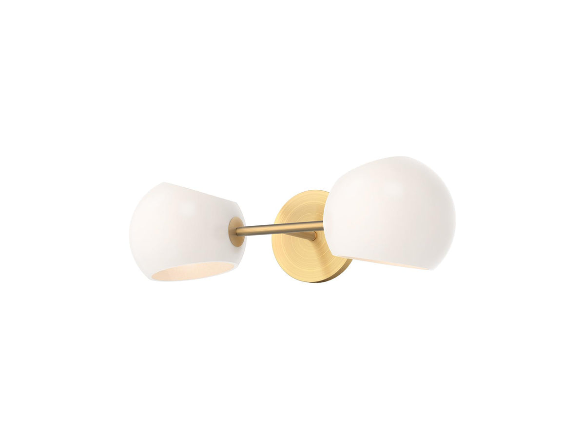 Willow Wall Light – 17" / Brushed Gold/Opal Matte Glass