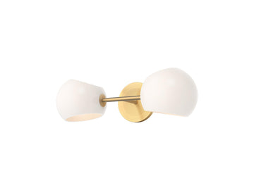 Willow Wall Light – 17" / Brushed Gold/Opal Matte Glass