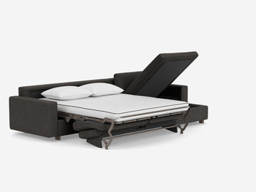 Coda Ash with Walnut Legs - Standard Arms - Queen - Right Hand Facing Storage Chaise
