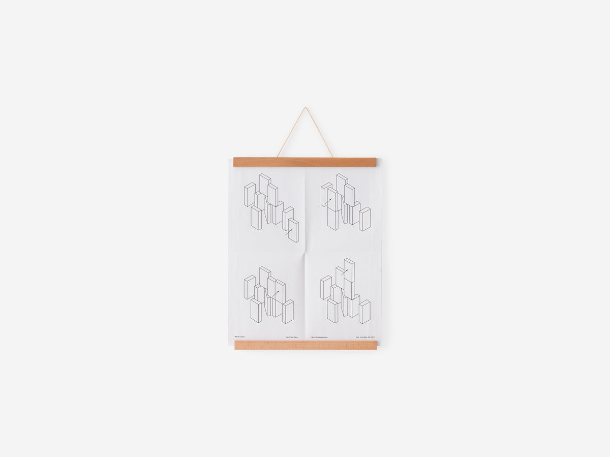 Lark Poster Hanger – Beech / 25"