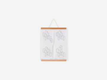 Lark Poster Hanger – Beech / 25"