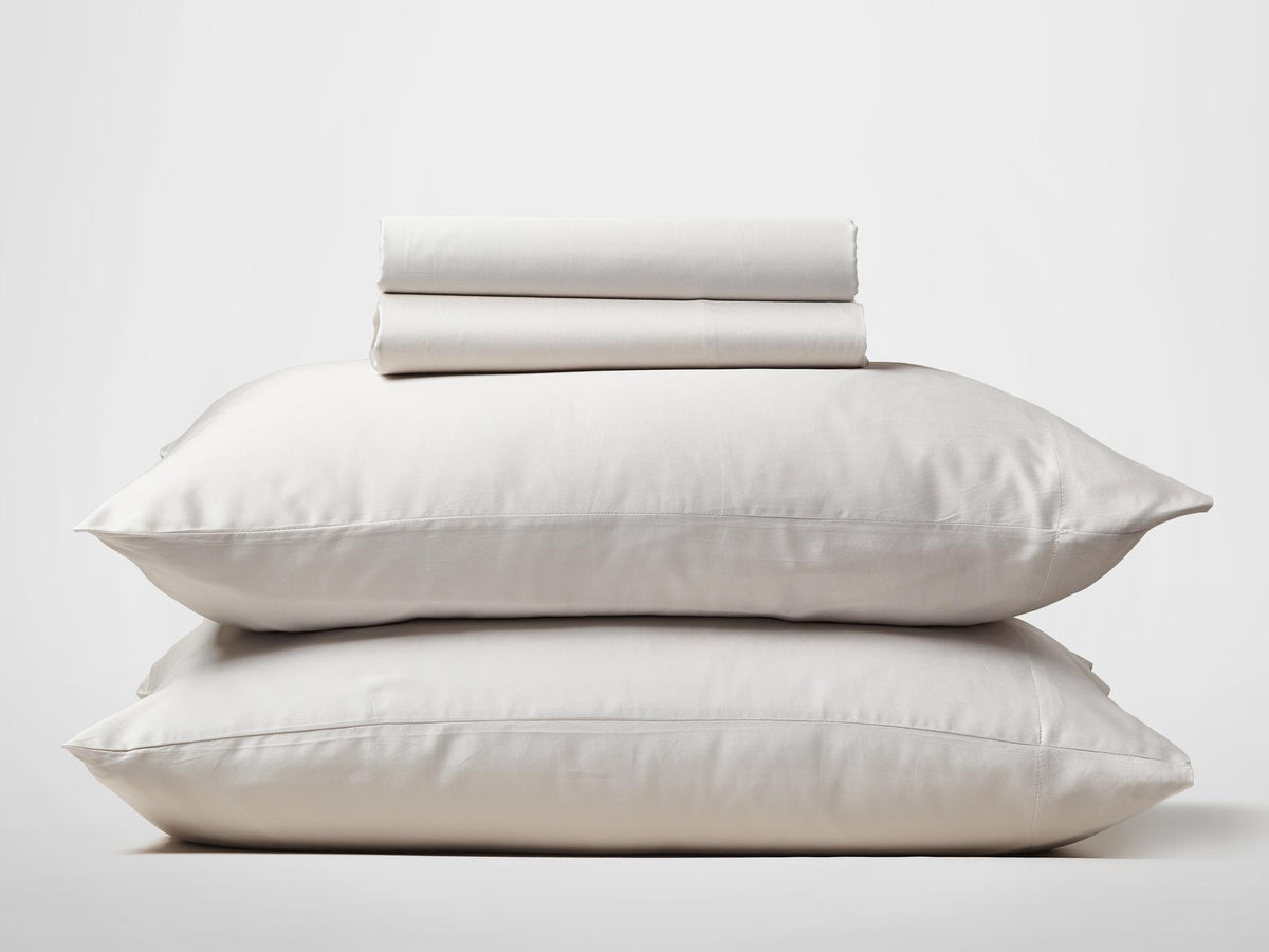 Silk & Snow Egyptian Cotton Bedding Set – Full / Sand