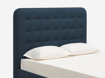 Lana Dark Turquoise - High - Button Tufted Round Headboard