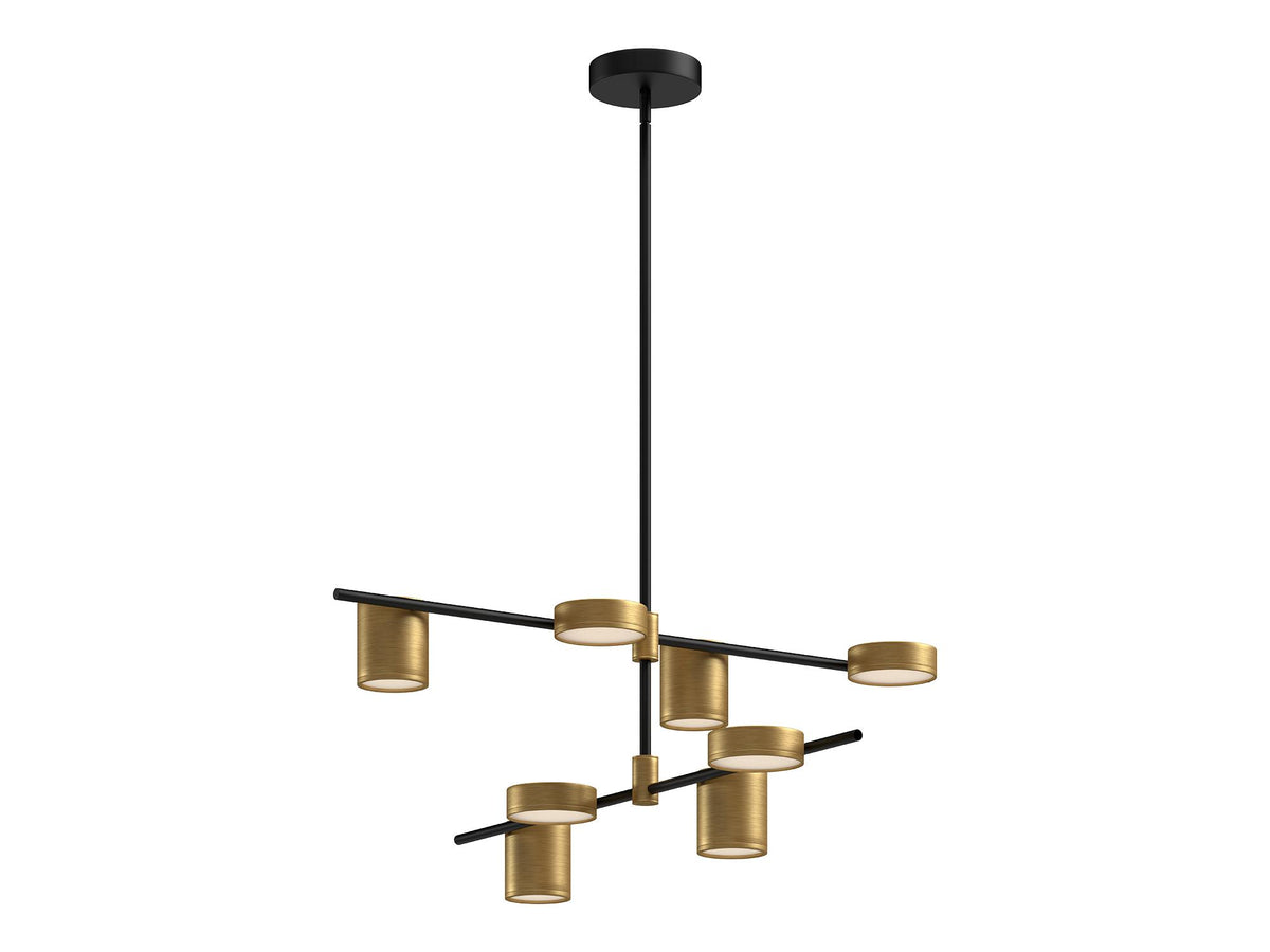 Jayden Chandelier – Black/Brushed Gold