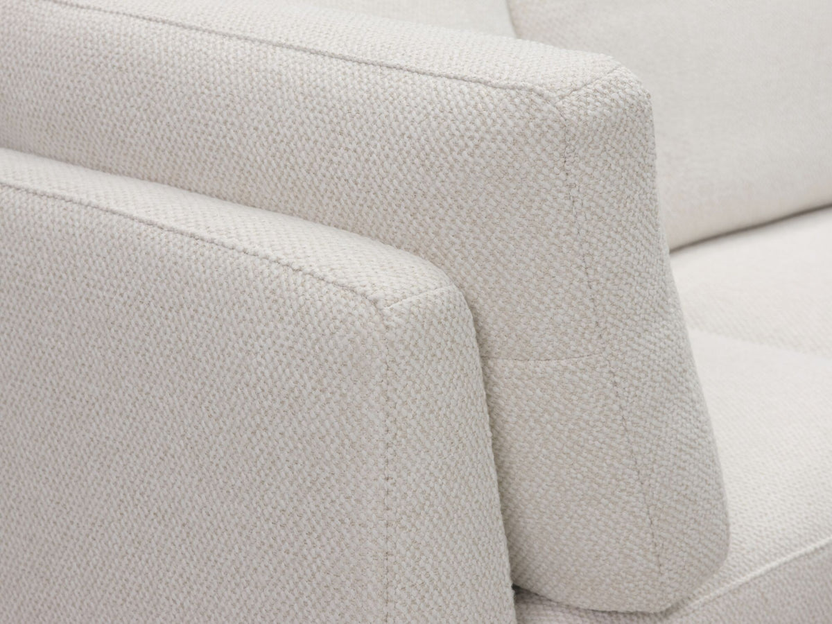Dreamy Creamy with Onyx Legs - Right Hand Facing Chaise