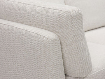 Dreamy Creamy with Onyx Legs - Right Hand Facing Chaise
