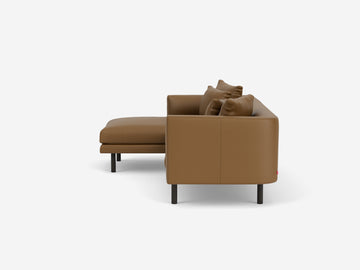 Rein Toast with Black Ash Legs - Left Hand Facing Chaise