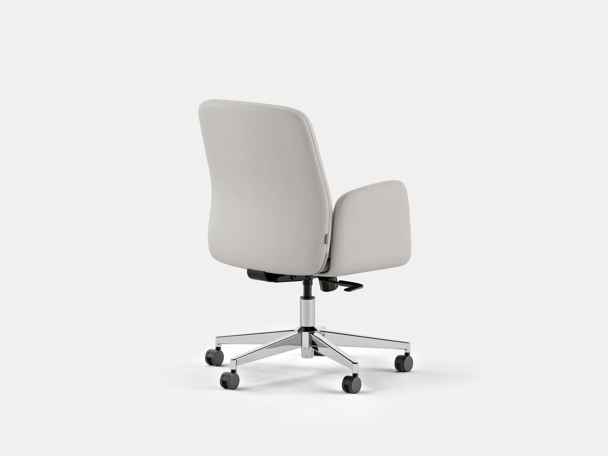 Softside Office Chair – Mid / Vegan Leather / Limestone – view 2