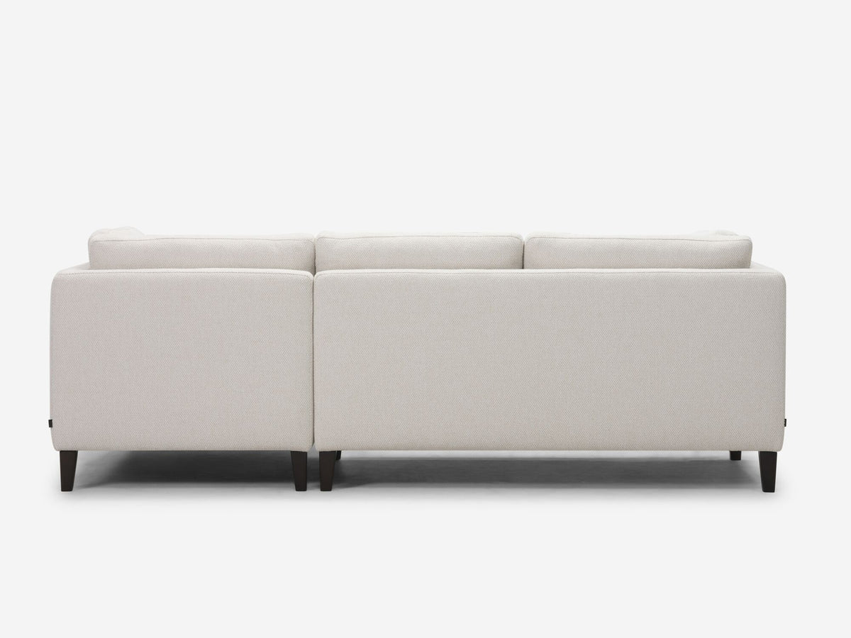 Dreamy Creamy with Onyx Legs - Right Hand Facing Chaise