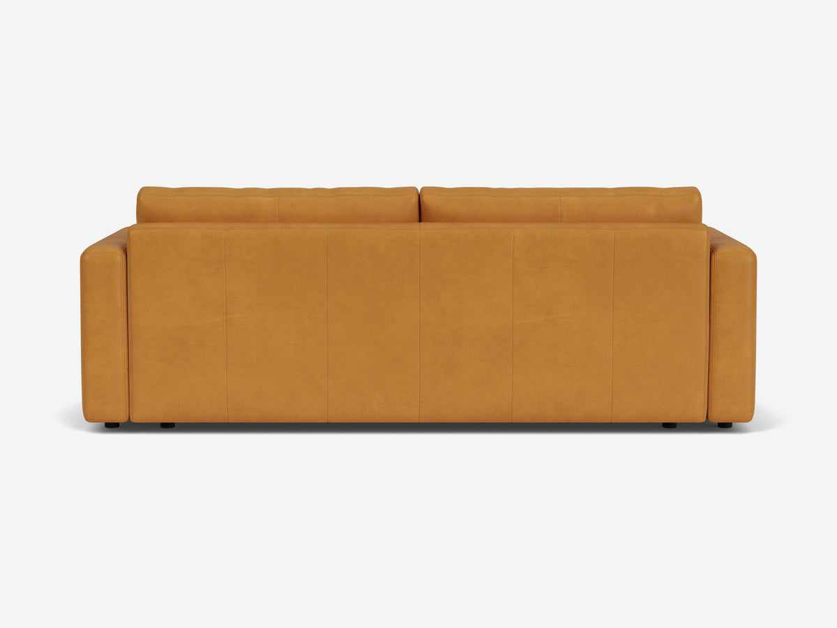 Coachella Camel Leather - Shallow - Narrow Track Arms