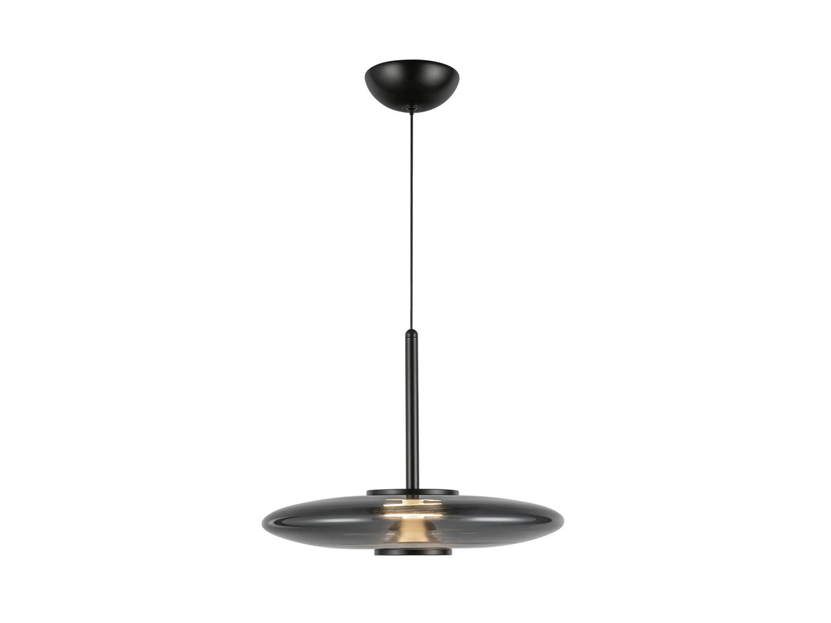 Kyoto Pendant – Black/Smoked Glass