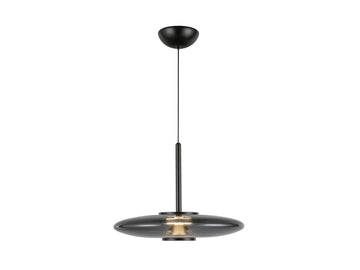 Kyoto Pendant – Black/Smoked Glass
