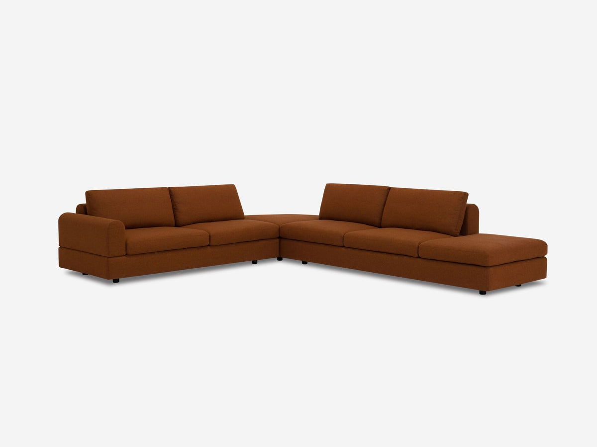 Lana Burnt Orange - Left Hand Facing Loveseat