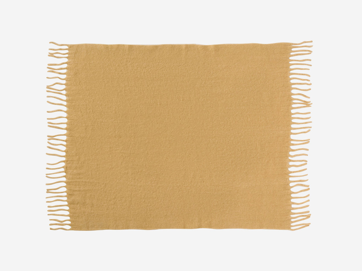 Wooly Throw – Camel – view 2