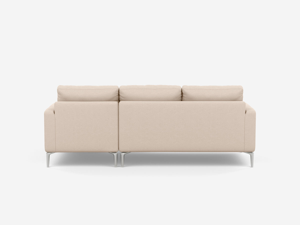 Grade 30 Panama Natural with Aluminum Legs - Right Hand Facing Chaise