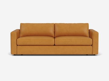 Coachella Camel Leather - Shallow - Narrow Track Arms