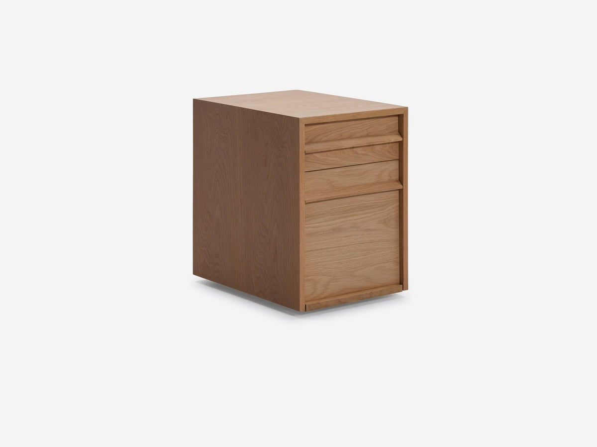 Marcel Pedestal – Oak – view 2