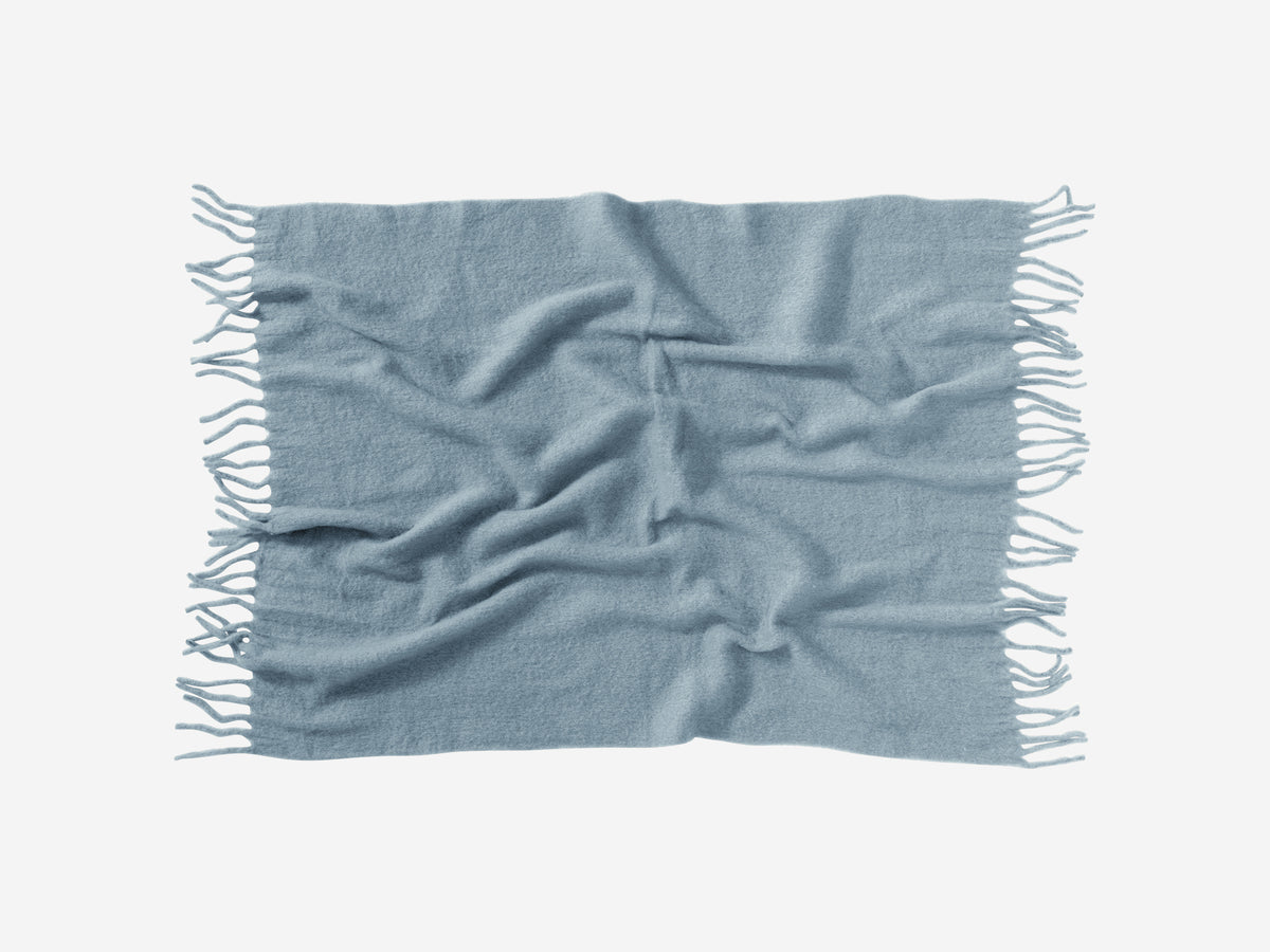 Wooly Throw – Sky – view 3