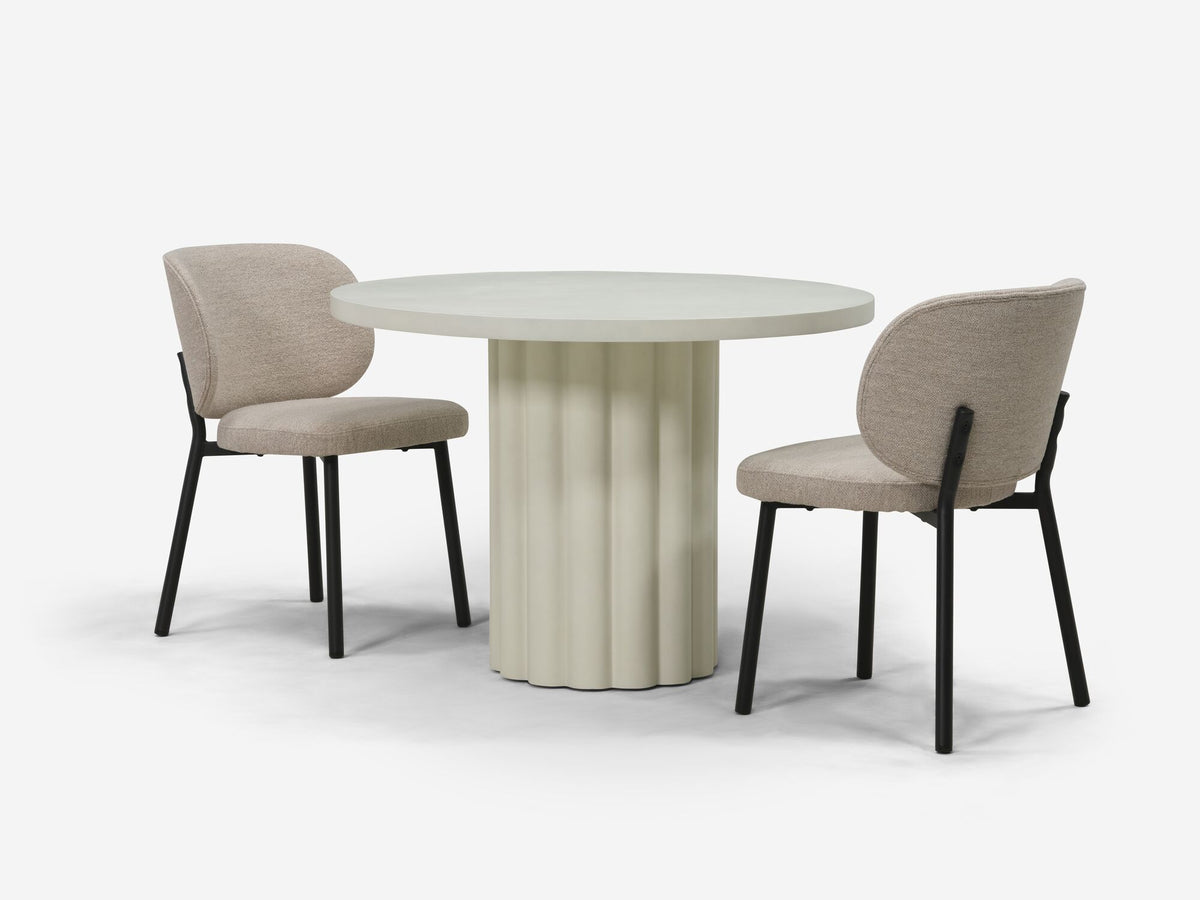 Sculptural Dining Table – White – view 3
