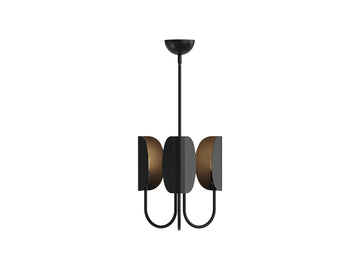 Seno Chandelier – 15" / Matte Black