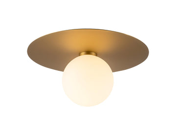 Elixir Flush Mount Light – 14" / Brushed Gold