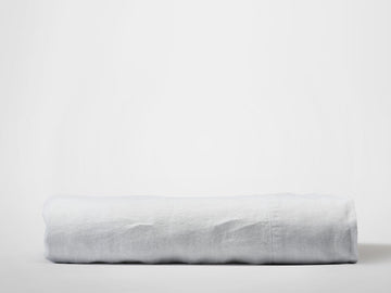 Silk & Snow Flax Flat Sheet – Full / Nimbus Grey