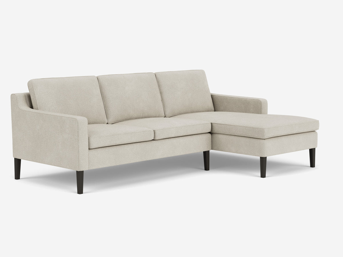 Ava Cloud with Onyx Legs - Right Hand Facing Chaise