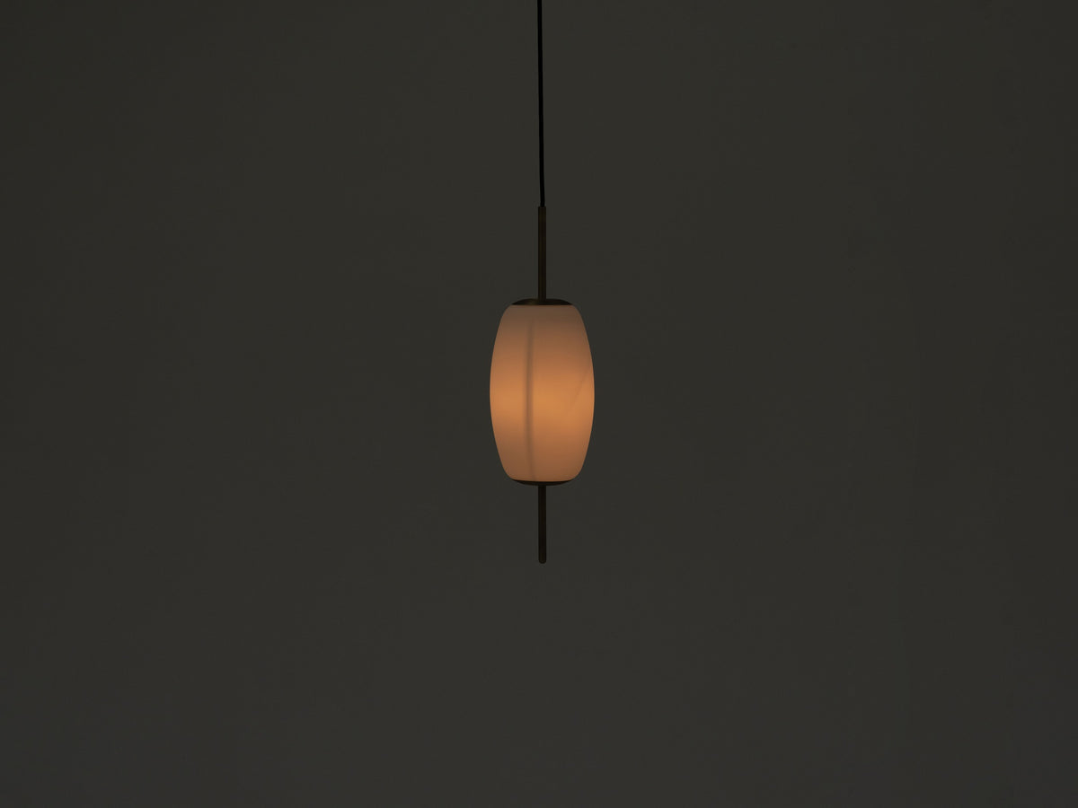 Silk Pendant Lamp – Small / Brass – view 2