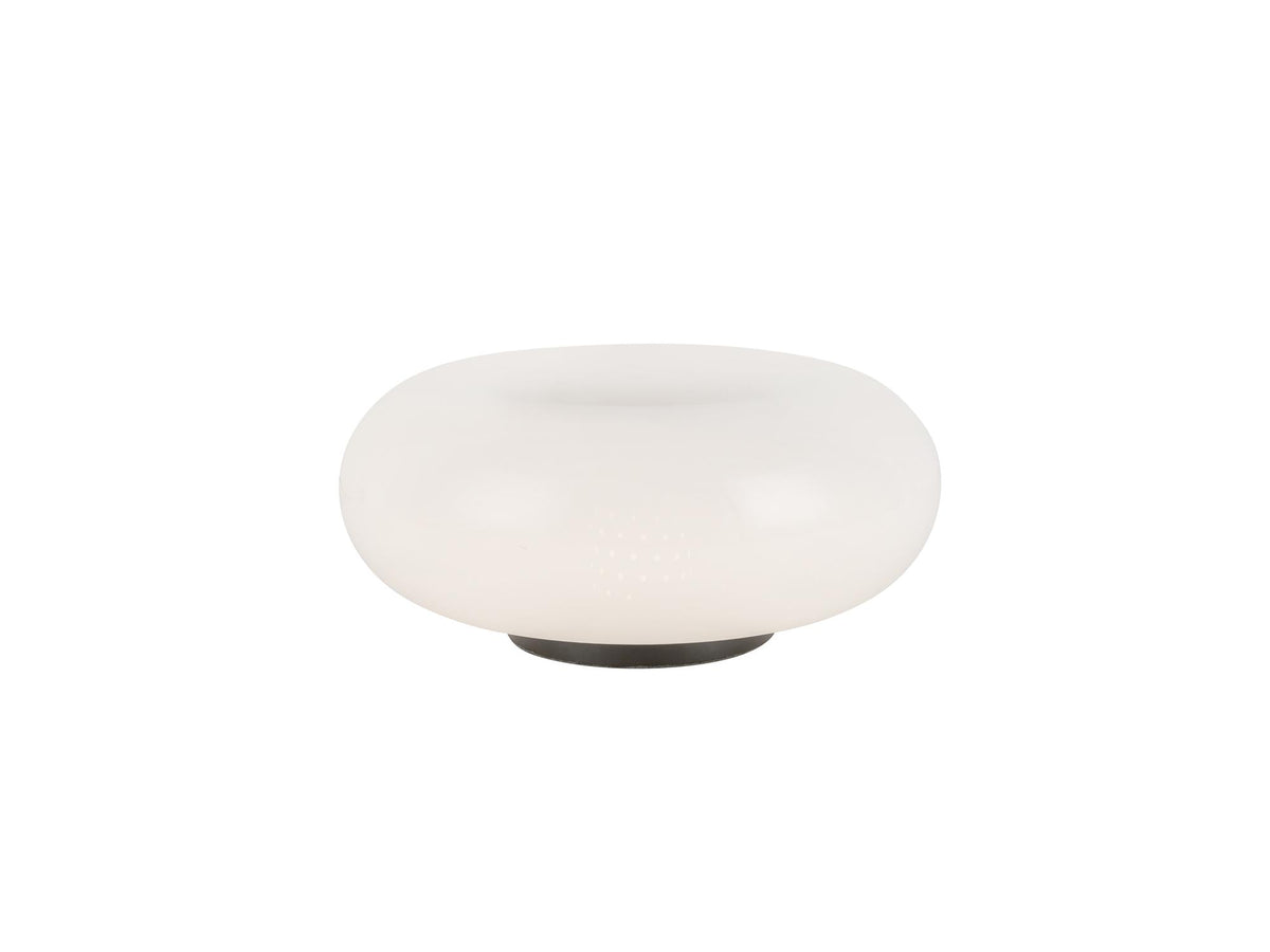 Nimbus Table Lamp – 8" / Black/Opal Glass